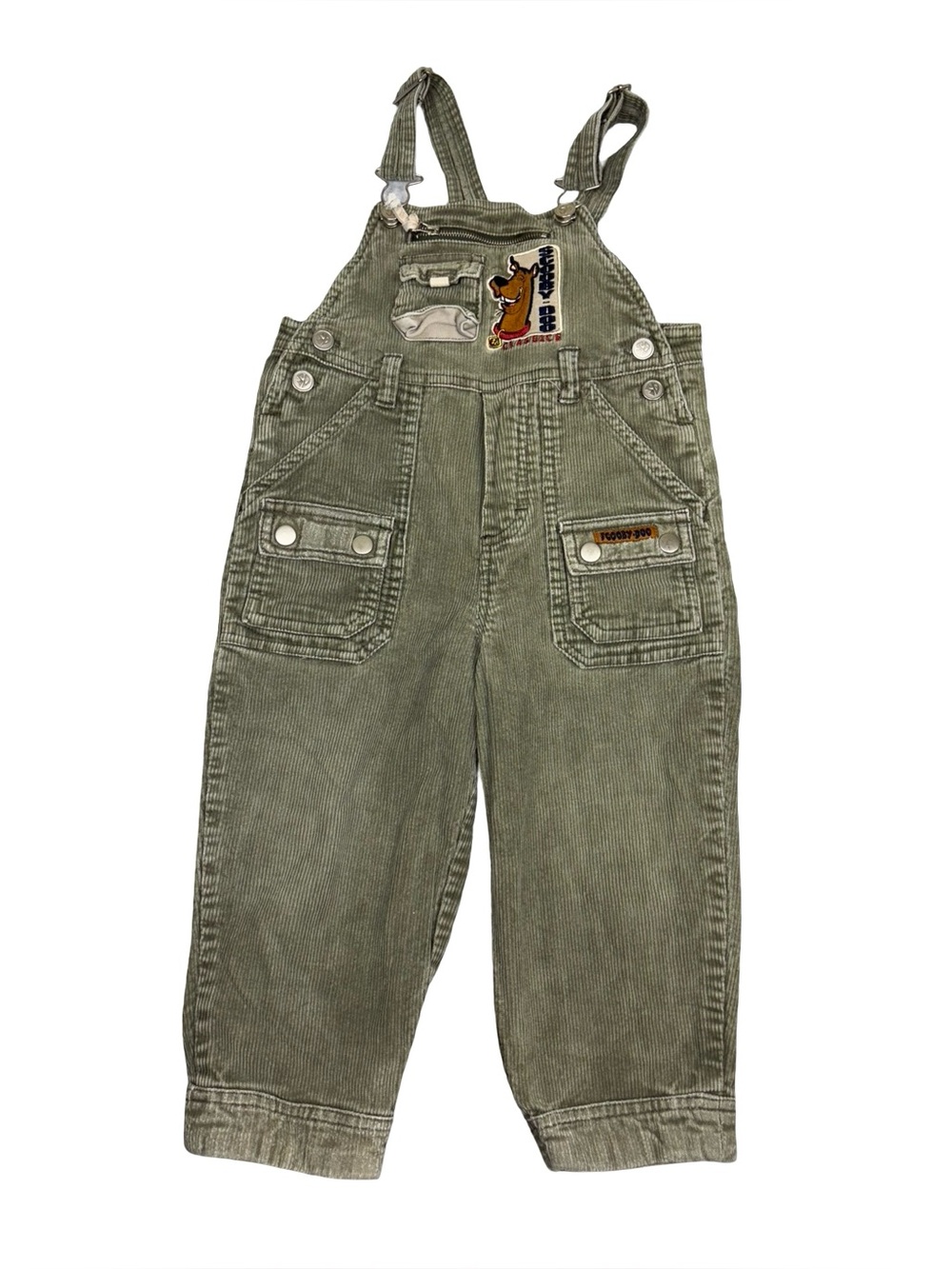 Vintage‎ Scooby-Doo Classics Corduroy Overalls Size 3T
